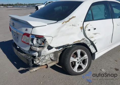 2011 Toyota Corolla S from USA, damaged, VIN 2T1BU4EE5BC604077